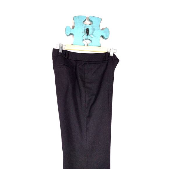 Talbots Signature Straight Black Wool Spandex Blend Trouser Size 10L - Picture 2 of 13